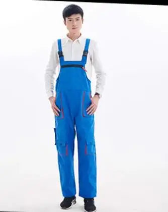 Bib Overalls Mens Women Work Clothing Plus Size Protective Coveralls Strap Jumpsuit Multi Pockets Uniform Sleeveless Cargo Pants-KarWorkwear