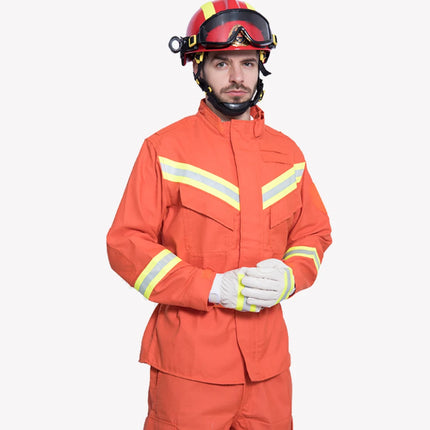 Europe Standard Firefighting Suit Workwear Clothing For Fireman Heat Retardant Fire Resistant Protective Uniform For Firefighter-KarWorkwear