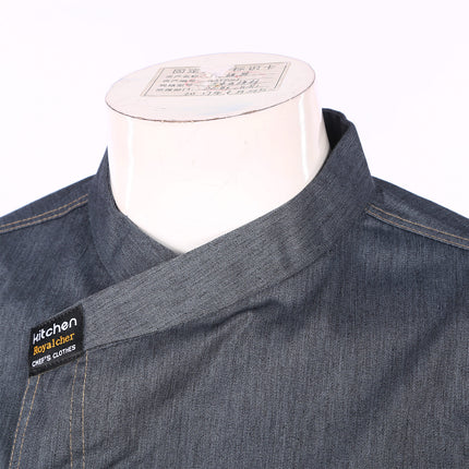 Men Women Kitchen Work Uniform Adult Unisex Chef Jacket Coat Cook Hotel Restaurant Canteen Cake Shop Cafe Shirt Staff Costume-KarWorkwear