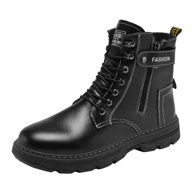 High-top boots, British style, casual and versatile, men's shoes for workwear