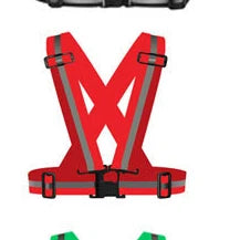 Reflective Safety Vests Lightweight Adjustable Elastic Vest Jacket Hi Vis Reflective Strips for Traffic Control Running Cycling
