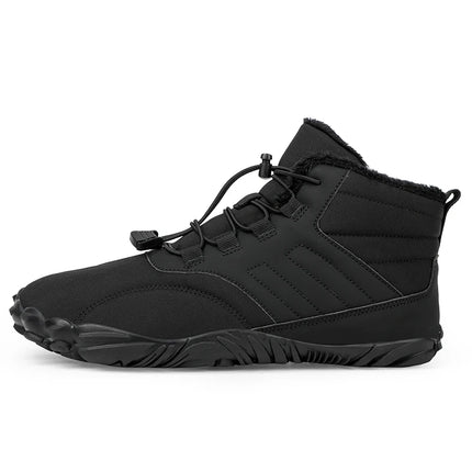 Snow Boots Men Winter Shoes Barefoot Ankle Boots 36-46 Couple Snow Shoes Outdoor Hiking Shoes Fur Warm Plush Boots