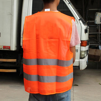 Car Reflective Strip Vest Reflective Strip Vest Car Emergency Reflective Vest Fluorescent Green Orange Safety Suit Strip Vest