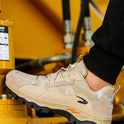Latest 2023 Steel Toe Cap Climbing Shoes Indestructible Anti Nail Safety Work Shoes Anti Smashing Male Footwear Boots-KarWorkwear