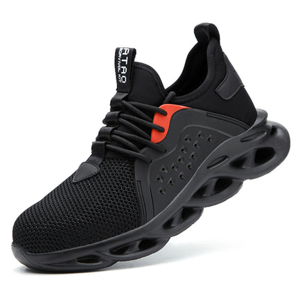 Work Shoes Hollow Breathable Steel Toe Boots Lightweight Safety Work Shoes Anti-slippery For Men Women Male Work Sneaker