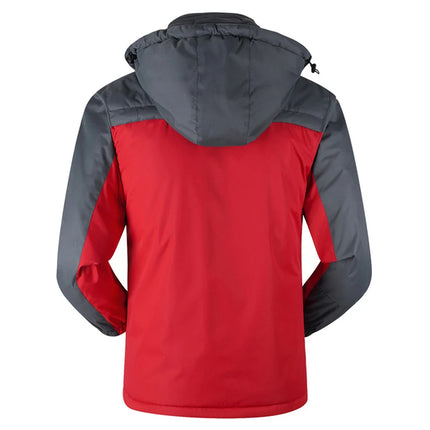 Winter Men's Cotton Padded Jacket Outdoor Work Parka Coat Casual Thick Warm Outdoor Hiking Camping Ski Coats Windproof Jacket