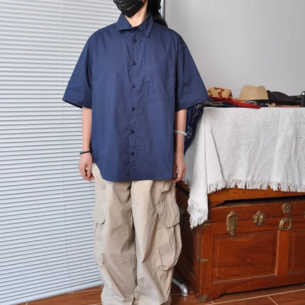 Heavyweight Wide Leg Workwear Trousers y Hong Kong Sle Multi-ket Loose Straight Casual ape Men's Pants