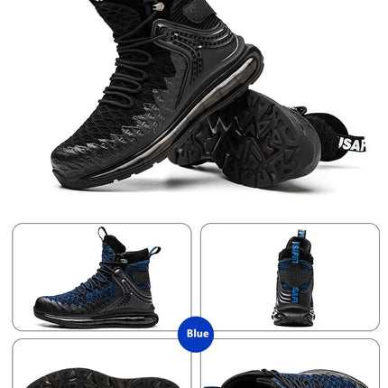 Plus Size 50 Fashion Safety Working Boots For Men High Quality Indestructible Construction Anti Smashing Shoes Sneakers Footwear-KarWorkwear