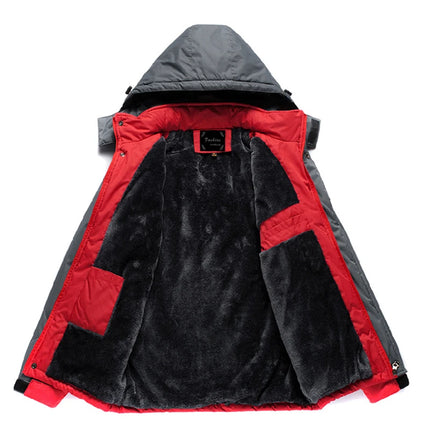 Winter Men's Cotton Padded Jacket Outdoor Work Parka Coat Casual Thick Warm Outdoor Hiking Camping Ski Coats Windproof Jacket