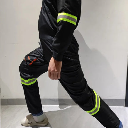 Work Overalls Men's Working Coverall Welding Suit Car Repairman Uniforms Workshop Mechanical Jumpsuit Hi Vis Safe Work Clothing-KarWorkwear