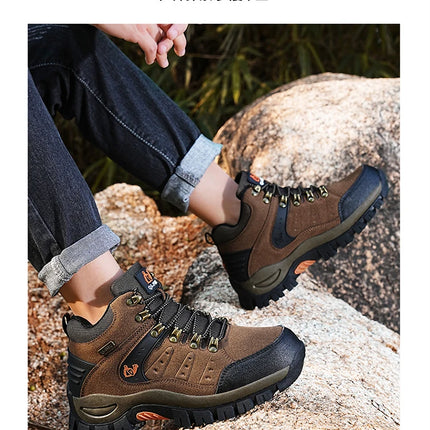 Trendy Classic Men Ankle Boots Wear Resisting Hiking Shoes Cow Suede Men Boot Comfortable Walking Sneaker For Man Tactical Shoes