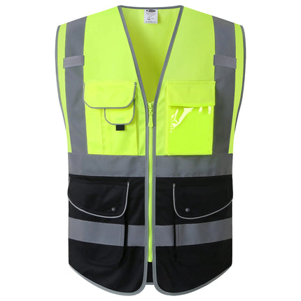 High Visibility Reflective Safety Vest Work Uniform Signal Security Jacket Reflex Clothing Rider Motor Geology Man-KarWorkwear