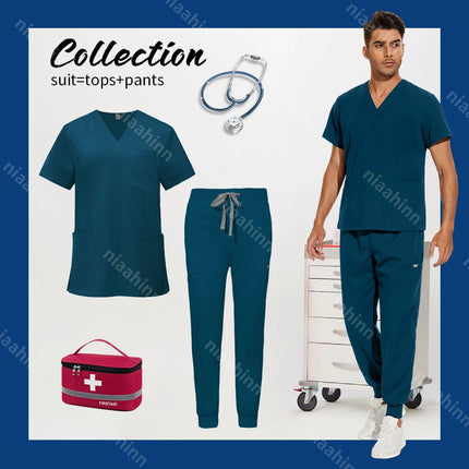 Wholesale Jogger Style Surgical Medical Work Clothes Hospital Doctor Nursing Scrub Suit Anesthetist Uniforms Dentistry Uniforms-KarWorkwear