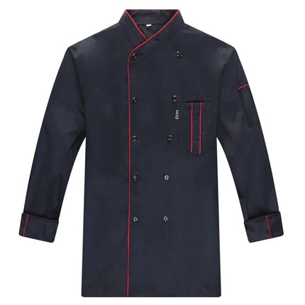 Chef Jacket Short  Sleeve  Cook Coat Barista Baker Work Uniform Waiter Restaurant Hotel Clothes-KarWorkwear