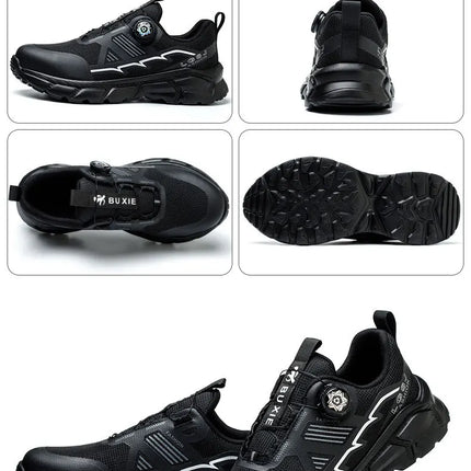 Rotating Button Men Shoes Security Sneakers Steel Toe Shoes Puncture-Proof work Shoes Anti-smash Sport Safety Shoes Protective-KarWorkwear