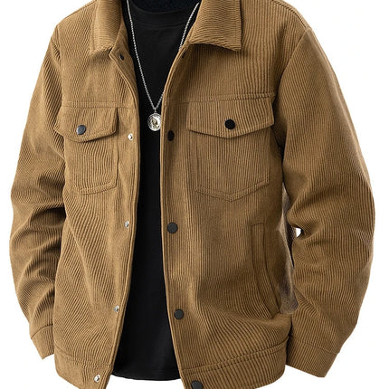 Corduroy Jacket for Men Winter Fashion Versatile Casual American Workwear Jacket Youthful Stylish Men's Clothing