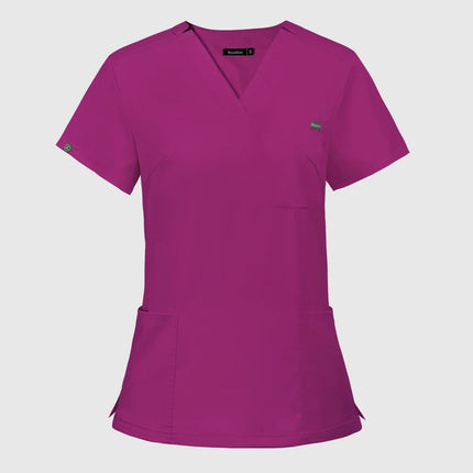 Hospital Overall Scrub Tops Women Dentist Working Uniform Nurse Scrub Uniformes Hospital Workwear Beauty Salon Pharmacy Clothes-KarWorkwear