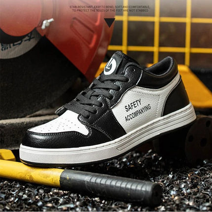 Unisex High-quality Work Shoes Men Non-slip Safety Shoes Anti-smash Anti-puncture Indestructible Shoes Women's Work Sneakers 46-KarWorkwear