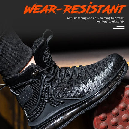 Plus Size 50 Fashion Safety Working Boots For Men High Quality Indestructible Construction Anti Smashing Shoes Sneakers Footwear-KarWorkwear