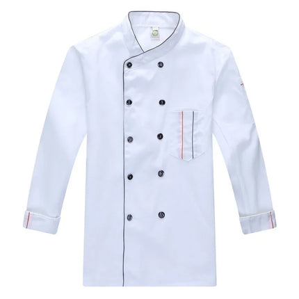 Chef Jacket Short  Sleeve  Cook Coat Barista Baker Work Uniform Waiter Restaurant Hotel Clothes-KarWorkwear