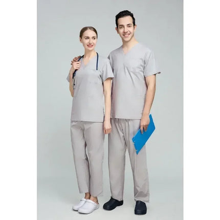 High Quality Scrubs Medical Uniforms Women Nurse Uniform Thin Breathable Medical Scrub Tops Elastic Scrubs Pants Doctor Workwear-KarWorkwear