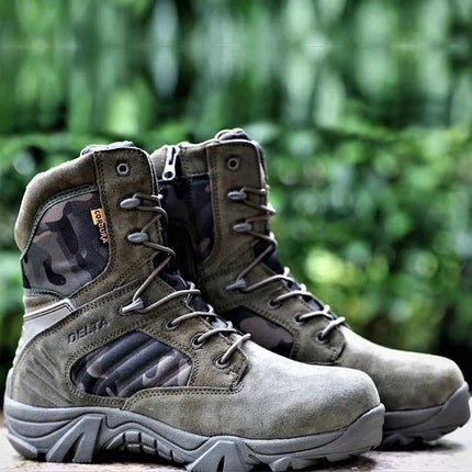 Men Desert Tactical Boots Mens Work Safty Shoes Special Force Waterproof Boot Lace Up Combat Ankle Boots Big Size-KarWorkwear