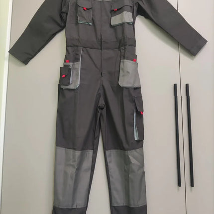 Work Clothing For Men Cargo Overalls Fly Pockets Work Jumpsuit Coveralls Workshop Uniform Hip Hop Costume Overall Hombre Trabajo