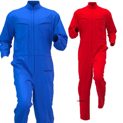 Autumn Worker One-piece Jumpsuit Overall Long Sleeve Factory Workshop Mechanical Auto Repairmen Painter Working Uniform Coverall