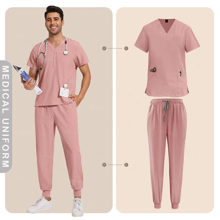 Nurse Uniforms Woman Hospital Doctor Men's Medical Sweatshirt Nursing Pants Unisex Workshop Uniforms Beauty SPA Work Clothes New-KarWorkwear