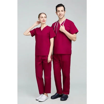 High Quality Scrubs Medical Uniforms Women Nurse Uniform Thin Breathable Medical Scrub Tops Elastic Scrubs Pants Doctor Workwear-KarWorkwear