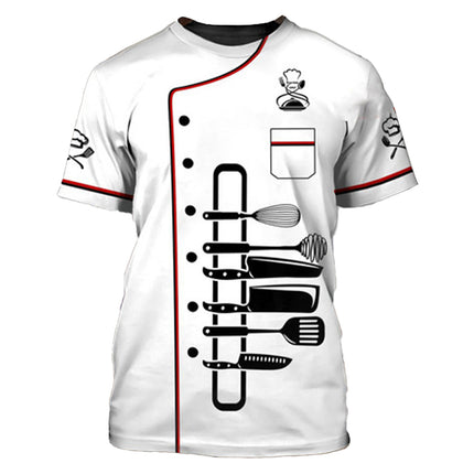 Unisex Restaurant Kitchen Chef Uniform Shirt Women Men Short Sleeves Chef Jacket Bakery Catering work Food Service Cook Top-KarWorkwear