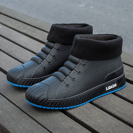 Men Women Short Tube Rain Boots Kitchen Anti-slip Rain Shoes Summer Ankle Outdoor Winter Car Washing Fishing Waterproof Shoes