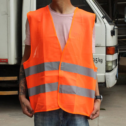 Car Reflective Strip Vest Reflective Strip Vest Car Emergency Reflective Vest Fluorescent Green Orange Safety Suit Strip Vest
