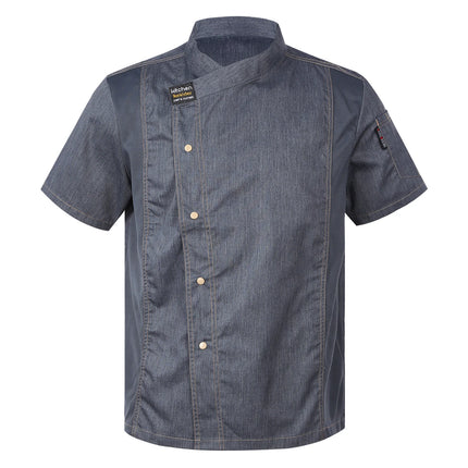 Men Women Kitchen Work Uniform Adult Unisex Chef Jacket Coat Cook Hotel Restaurant Canteen Cake Shop Cafe Shirt Staff Costume-KarWorkwear