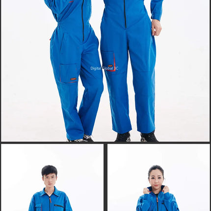 2023 Work Overall Uniform Men Women Working Coveralls Welding Suit Car Repair Workshop Mechanic Plus Size Clothes-KarWorkwear