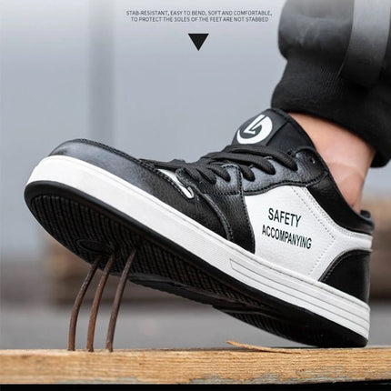 Unisex High-quality Work Shoes Men Non-slip Safety Shoes Anti-smash Anti-puncture Indestructible Shoes Women's Work Sneakers 46-KarWorkwear