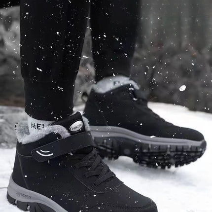 Winter velvet men's shoes Top Quality Casual Snow Boots Waterproof Warm Men boots Outdoor male Trekking Sneaker Botas Zapatos