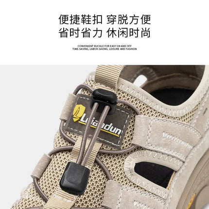 Safety Shoes Men Summer Breathable Work Sandals Men Anti-smash Anti-puncture Indestructible Shoes Work Sneakers Protective Shoes-KarWorkwear