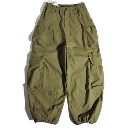 Heavyweight Wide Leg Workwear Trousers y Hong Kong Sle Multi-ket Loose Straight Casual ape Men's Pants