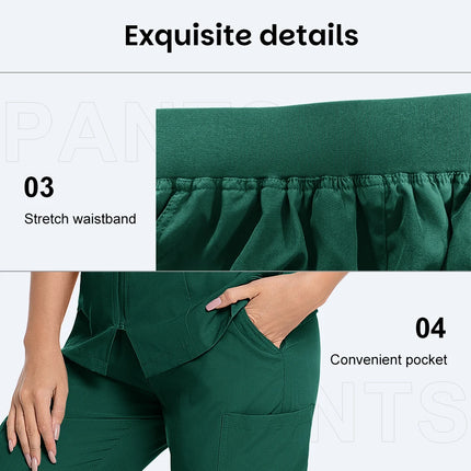 Pharmacist Operating Room Scrub Nursing Set Doctor Solid Color Surgical Gown Breathable Scrub Medical Uniform Lab Nurse Overalls