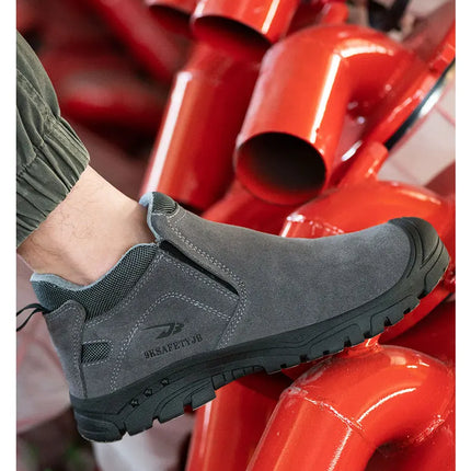 Scald-proof Electric Welding Shoes Plastic Toe Work Shoes Insulated Electrician Shoes Indestructible Industrial Male Wear Boots-KarWorkwear