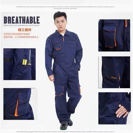 2024 Work Overall Uniform Men Women Working Coveralls Welding Suit Car Repair Workshop Mechanic Plus Size Clothes-KarWorkwear