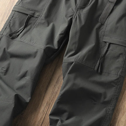 Outdoor Workwear Pants Men's Loose Fce Lined Thi Soft ell Hiking Pants Windproof Waterproof Polyester Fiber Straight Leg