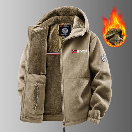 Outdoors Winter Polar Fleece Jacket Men Thermal Fleece Tactical Sports Coat Militar Softshell Hiking Outdoor Army Jackets