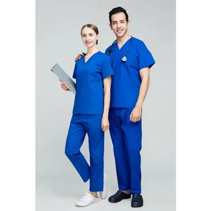 High Quality Scrubs Medical Uniforms Women Nurse Uniform Thin Breathable Medical Scrub Tops Elastic Scrubs Pants Doctor Workwear-KarWorkwear