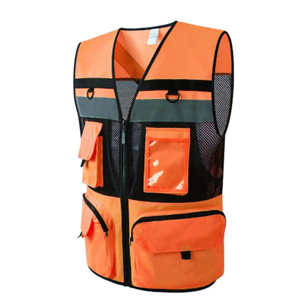 Reflective Vest with Pockets Comfortable for Parking Attendants Yellow L