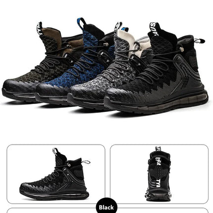 Plus Size 50 Fashion Safety Working Boots For Men High Quality Indestructible Construction Anti Smashing Shoes Sneakers Footwear-KarWorkwear