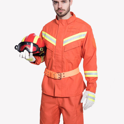 Europe Standard Firefighting Suit Workwear Clothing For Fireman Heat Retardant Fire Resistant Protective Uniform For Firefighter-KarWorkwear