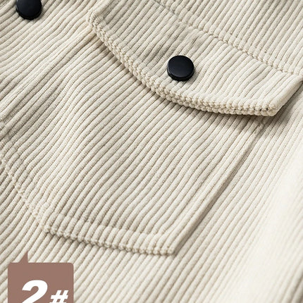 Corduroy Jacket for Men Winter Fashion Versatile Casual American Workwear Jacket Youthful Stylish Men's Clothing