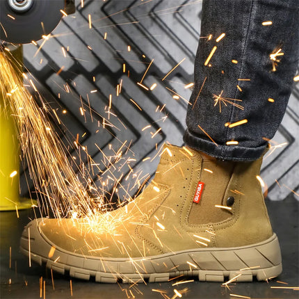 Scald-proof Electric Welding Shoes Plastic Toe Work Shoes Insulated Electrician Shoes Indestructible Industrial Male Wear Boots-KarWorkwear